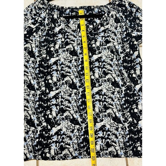 Anthropologie Size S Colorful Tolani Silk Blouse Boho Art to Wear Office - Picture 9 of 10